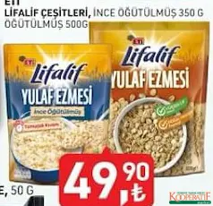 ETİ LİFALİF YULAF EZMESİ ÇEŞİTLERİ 350 G fiyat ve kampanya bilgisi